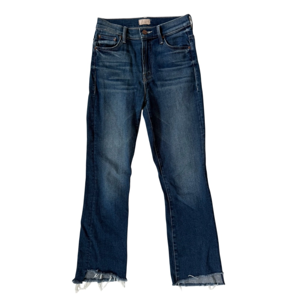 Mother The Insider Crop Step Fray Jean Sweet and Sassy Wash Sz 25